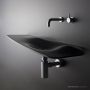 Omvivo Dune Wall Basin, Right Bowl, Polished White DWVCGWRHB