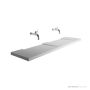 Omvivo Geo 1600mm Double Washplane, Matt White GWWM1600