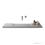 Omvivo Geo 800mm Single Washplane, Matt White GWWM800