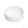 Omvivo Lune 380mm Round Above Counter Basin, Matt White LUVSS380RAC