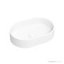 Omvivo Lune 450mm Oval Above Counter Basin, Matt White LUVSS450OAC