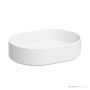 Omvivo Lune 550mm Oval Above Counter Basin, Matt White LUVSS550OAC