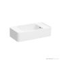 Omvivo Mod 500mm Wall Basin, Matt White MOVSS500