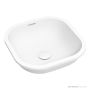 Omvivo Sub Smooth Square 330mm Undermount Basin, Matt White SUB-SMSQ330