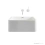 Omvivo Vision Wall Basin, Matt White VISS550WB