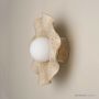 Robert Gordon Pottery Pearl Wall Sconce White Ochre 225402