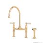 Shaws by Perrin & Rowe Pendleton Kitchen Mixer with Spray Rinse - Polished Brass AUSH.4173BRWPC