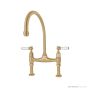 Shaws by Perrin & Rowe Pendleton Kitchen Mixer - Satin Brass AUSH.4193SBWPC/H1