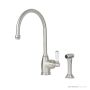 Shaws by Perrin & Rowe Yarrow Kitchen Mixer with Spray Rinse - Pewter AUSH.4346PFWPC