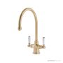 Shaws by Perrin & Rowe Ribble Kitchen Mixer - Satin Brass AUSH.4460SBWPC