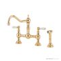 Shaws by Perrin & Rowe Hambleton Kitchen Mixer with Spray Rinse - Polished Brass AUSH.4756BRWPC