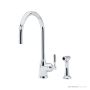 Shaws by Perrin & Rowe Roeburn Kitchen Mixer with Spray Rinse - Chrome AUSH.4846CP