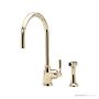 Shaws by Perrin & Rowe Roeburn Kitchen Mixer with Spray Rinse - Gold AUSH.4846IG