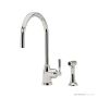 Shaws by Perrin & Rowe Roeburn Kitchen Mixer with Spray Rinse - Polished Nickel AUSH.4846NI