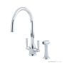 Shaws by Perrin & Rowe Silverdale Kitchen Mixer with Spray Rinse - Chrome AUSH.4866CP