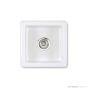 Shaws of Darwen Belthorn Inset or Undermount Sink, White SBEL381WH