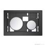 TECE Loop Glass Flush Button Only, Matte Chrome 9.240.665