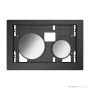 TECE Loop Glass Flush Button Only, Chrome 9.240.666