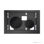 TECE Loop Glass Flush Button Only, Gloss Black 9.240.667