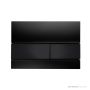 TECE Square Glass Flush Button, Black Glass, Black Buttons 9.240.809