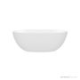 Victoria & Albert Barcelona 1500mm Stone Freestanding Bath, Gloss White BA1-N-SW-NO