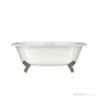 Victoria & Albert Cheshire 1744mm Stone Bath with Ball + Claw Feet, Polished Nickel CHE-N-SW-NO+FT-CHE-PN