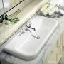 Victoria & Albert Lario 100 Solo Stone Undermount Basin 999 x 479 x 135mm, with Overflow and 3 Tapholes, Gloss White DB-LAR-3TH-100-IO