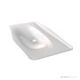 Victoria & Albert Mandello 114 Solo Stone Undermount Basin 1145 x 579 x 185mm, with Overflow and No Taphole, Gloss White DB-MAN-N-114-IO