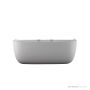 Victoria & Albert Eldon 1749mm Stone Back to Wall Bath, Gloss White ELD-N-SW-NO