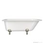 Victoria & Albert Hampshire 1500mm Stone Bath with Ball + Claw Feet, Brushed Nickel HA1-N-SW-NO+FT-HAM-BN