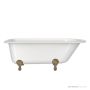 Victoria & Albert Hampshire 1500mm Stone Bath with Ball + Claw Feet, Polished Brass HA1-N-SW-NO+FT-HAM-PB
