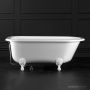 Victoria & Albert Hampshire 1500mm Stone Bath with Ball + Claw Feet, Gloss White HA1-N-SW-NO+FT-HAM-SW