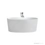 Victoria & Albert Ios 1511mm Stone Freestanding Bath, Gloss White IOS-N-SW-NO