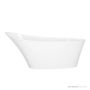 Victoria & Albert Ledro 1670mm Stone Freestanding Bath, Gloss White LED-N-SW-IO