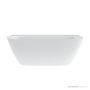 Victoria & Albert Lussari 1700mm Stone Back to Wall Bath, Matt White LU5M-N-SM-NO