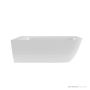 Victoria & Albert Lussari 1700mm Stone Corner Left Back to Wall Bath, Gloss White LUS-N-LH-SW-NO