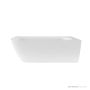 Victoria & Albert Lussari 1700mm Stone Corner Right Back to Wall Bath, Matt White LUSM-N-RH-SM-NO