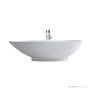 Victoria & Albert Napoli 1900mm Stone Freestanding Bath, Gloss White NAP-N-SW-NO