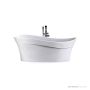 Victoria & Albert Pescadero 1695mm Stone Freestanding Bath, Gloss White PES-N-SW-NO