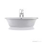 Victoria & Albert Elwick 1902mm Stone Freestanding Bath, Gloss White RAD-N-SW-NO+ELW-B-SW