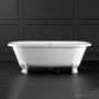 Victoria & Albert Richmond 1675mm Stone Bath with Ball + Claw Feet, Gloss White RIC-N-SW-NO+FT-RIC-SW