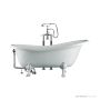 Victoria & Albert Roxburgh 1704mm Stone Bath with Lion’s Paw Feet, Gloss White ROX-N-SW-NO+FT-ROX-SW