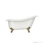 Victoria & Albert Shropshire 1537mm Stone Bath with Ball + Claw Feet, Polished Brass Metal SHR-N-SW-NO+FT-SHR-PB