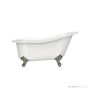 Victoria & Albert Shropshire 1537mm Stone Bath with Ball + Claw Feet, Polished Nickel Metal SHR-N-SW-NO+FT-SHR-PN