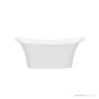Victoria & Albert Toulouse 1500mm Stone Freestanding Bath, Gloss White TO1-N-SW-NO