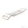 Victoria & Albert Tombolo 8 Bath Rack, White Laminate TOM-08-WHT