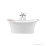 Victoria & Albert Toulouse 1800mm Stone Freestanding Bath, Gloss White TOU-N-SW-NO
