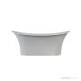 Victoria & Albert Toulouse 1800mm Stone Freestanding Bath, Matt White TOUM-N-SM-NO