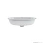 Victoria & Albert Barcelona 56 Stone Undermount Basin 569 x 376 x 171mm, Gloss White UB-BAR-56-IO