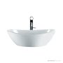 Victoria & Albert Amalfi 55 Stone Basin 550 x 340 x 168mm, Gloss White VB-AML-55-NO